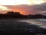Sonnenuntergang über dem Strand